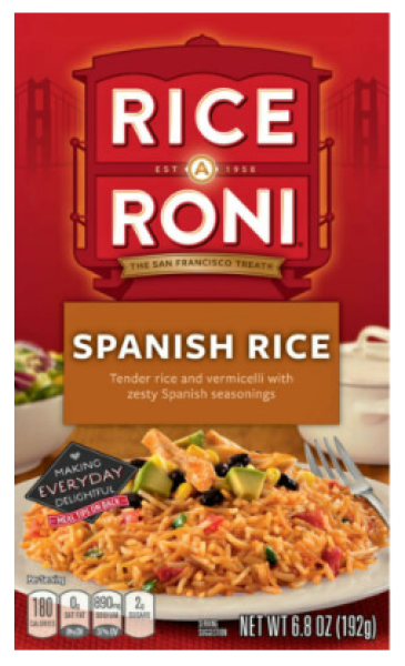 RICE RONI 'Spanish Rice' tender rice & vermicelli & zesty Spanish seasonings 192 gr